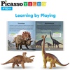 image:imagePicassoTiles Dinosaur Play Mat Toys 32pc Dino Playset STEM Activity Learning Kit STEAM Toy with Educational Book 21 Action Figures TRex Triceratops Velociraptor Trees Rocks for Kids 3 PTD1132pc Dinosaur Playset