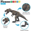 image:imagePicassoTiles Dinosaur Play Mat Toys 32pc Dino Playset STEM Activity Learning Kit STEAM Toy with Educational Book 21 Action Figures TRex Triceratops Velociraptor Trees Rocks for Kids 3 PTD1132pc Dinosaur Playset