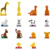 image:imagePicassoTiles Dinosaur Play Mat Toys 32pc Dino Playset STEM Activity Learning Kit STEAM Toy with Educational Book 21 Action Figures TRex Triceratops Velociraptor Trees Rocks for Kids 3 PTD11Animal Figure Set