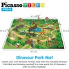image:imagePicassoTiles Dinosaur Play Mat Toys 32pc Dino Playset STEM Activity Learning Kit STEAM Toy with Educational Book 21 Action Figures TRex Triceratops Velociraptor Trees Rocks for Kids 3 PTD1132pc Dinosaur Playset