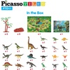 image:imagePicassoTiles Dinosaur Play Mat Toys 32pc Dino Playset STEM Activity Learning Kit STEAM Toy with Educational Book 21 Action Figures TRex Triceratops Velociraptor Trees Rocks for Kids 3 PTD1132pc Dinosaur Playset