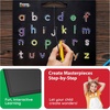 image:imagePicassoTiles DoubleSided 2in1 Upper amp Lower Case ABC Magnetic Drawing Board 10x12 Inch Letter Tracing Writing Tablet STEM Learning Toy for Kids Ages 32pk 4in1 Alphabets  Num Free