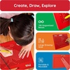 image:imagePicassoTiles DoubleSided 2in1 Upper amp Lower Case ABC Magnetic Drawing Board 10x12 Inch Letter Tracing Writing Tablet STEM Learning Toy for Kids Ages 3freeRED