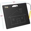 image:imagePicassoTiles DoubleSided 2in1 Upper amp Lower Case ABC Magnetic Drawing Board 10x12 Inch Letter Tracing Writing Tablet STEM Learning Toy for Kids Ages 3Black