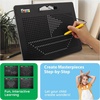 image:imagePicassoTiles DoubleSided 2in1 Upper amp Lower Case ABC Magnetic Drawing Board 10x12 Inch Letter Tracing Writing Tablet STEM Learning Toy for Kids Ages 3Black