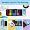 image:imagePicassoTiles Electronic Piano 49Key Flexible RollUp Keyboard with Recording Feature 8 Tones 6 Demo Songs Builtin Speaker Educational Music Toy for Kids Toddlers Boys Girls Rainbow Color Design PT4949Key