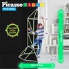 image:imagePicassoTiles Fort Building Kit 376 Pieces Kids STEM Educational Learning Construction Play Toy Indoor and Outdoor DIY Build Forts Castles Tents Playhouse with Cloth Cover Print Boy Girl Ages 5 PTC126Glowinthedark Tunnel Tent