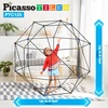 image:imagePicassoTiles Fort Building Kit 376 Pieces Kids STEM Educational Learning Construction Play Toy Indoor and Outdoor DIY Build Forts Castles Tents Playhouse with Cloth Cover Print Boy Girl Ages 5 PTC126Versatile Fort Building Kit