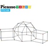 image:imagePicassoTiles Fort Building Kit 376 Pieces Kids STEM Educational Learning Construction Play Toy Indoor and Outdoor DIY Build Forts Castles Tents Playhouse with Cloth Cover Print Boy Girl Ages 5 PTC126Versatile Fort Building Kit