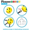 image:imagePicassoTiles Fort Building Kit 376 Pieces Kids STEM Educational Learning Construction Play Toy Indoor and Outdoor DIY Build Forts Castles Tents Playhouse with Cloth Cover Print Boy Girl Ages 5 PTC126Versatile Fort Building Kit