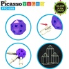 image:imagePicassoTiles Fort Building Kit 376 Pieces Kids STEM Educational Learning Construction Play Toy Indoor and Outdoor DIY Build Forts Castles Tents Playhouse with Cloth Cover Print Boy Girl Ages 5 PTC126Glowinthedark Tunnel Tent