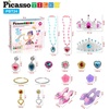 image:imagePicassoTiles Kids Fairytale Royal Princess Dress Up Pretend Play Tiara Jewelry Boutique Shoes amp Fashion Accessories Toy Collection for Girls Children Ages 5 STEM Creative Imagination Toys