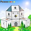 image:imagePicassoTiles Kids Fort Building Kit Playset 100 Piece Indoor and Outdoor Toy Set Fort Construction Builders Blocks Toys for Kids Boys Girls STEM Learning Castle System Tunnel Tent Rocket Pretend Play374pc