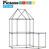 image:imagePicassoTiles Kids Fort Building Kit Playset 100 Piece Indoor and Outdoor Toy Set Fort Construction Builders Blocks Toys for Kids Boys Girls STEM Learning Castle System Tunnel Tent Rocket Pretend PlayVersatile Fort Building Kit