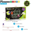 image:imagePicassoTiles Kids Fort Building Kit Playset 100 Piece Indoor and Outdoor Toy Set Fort Construction Builders Blocks Toys for Kids Boys Girls STEM Learning Castle System Tunnel Tent Rocket Pretend PlayGlowinthedark Tunnel Tent
