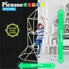 image:imagePicassoTiles Kids Fort Building Kit Playset 100 Piece Indoor and Outdoor Toy Set Fort Construction Builders Blocks Toys for Kids Boys Girls STEM Learning Castle System Tunnel Tent Rocket Pretend PlayGlowinthedark Tunnel Tent