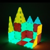 image:imagePicassoTiles LED Lights 3 Piece Set 27 Total Length 9 Each Warm Color Battery Operated Night Lighting Kids Bedroom Decoration Toy Strip Hanging String Light Child Age 3 Star Moon Snowflake Shape60pcs Glow Magnet Tiles