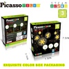 image:imagePicassoTiles LED Lights 3 Piece Set 27 Total Length 9 Each Warm Color Battery Operated Night Lighting Kids Bedroom Decoration Toy Strip Hanging String Light Child Age 3 Star Moon Snowflake ShapeMulticolor