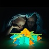 image:imagePicassoTiles LED Lights 3 Piece Set 27 Total Length 9 Each Warm Color Battery Operated Night Lighting Kids Bedroom Decoration Toy Strip Hanging String Light Child Age 3 Star Moon Snowflake Shape60pcs Glow Magnet Tiles