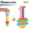 image:imagePicassoTiles Magnet Cube Building Blocks 12 3CM Magnetic Cubes Toy Construction Building Educational Sensory Toys with Idea Booklet for School amp Preschool Kids Boys Girls Toddlers PMC301Multicolor