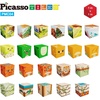 image:imagePicassoTiles Magnet Cube Building Blocks 12 3CM Magnetic Cubes Toy Construction Building Educational Sensory Toys with Idea Booklet for School amp Preschool Kids Boys Girls Toddlers PMC301Prehistoric World Themed