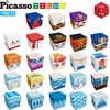 image:imagePicassoTiles Magnet Cube Building Blocks 12 3CM Magnetic Cubes Toy Construction Building Educational Sensory Toys with Idea Booklet for School amp Preschool Kids Boys Girls Toddlers PMC301Winter Ice Themed
