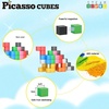 image:imagePicassoTiles Magnet Cube Building Blocks 12 3CM Magnetic Cubes Toy Construction Building Educational Sensory Toys with Idea Booklet for School amp Preschool Kids Boys Girls Toddlers PMC301Multicolor