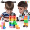 image:imagePicassoTiles Magnet Cube Building Blocks 12 3CM Magnetic Cubes Toy Construction Building Educational Sensory Toys with Idea Booklet for School amp Preschool Kids Boys Girls Toddlers PMC301Multicolor