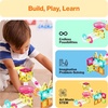 image:imagePicassoTiles Magnet Tile Building Block 80pc Marble Run Race Track Travel Size Pretend Play Toy With Launcher Lifter STEM Education Learning Magnetic Tiles Construction Kit School Boys Girls 3 PTMG80Mini Marble 45 Pcs