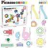 image:imagePicassoTiles Magnet Tile Building Block 80pc Marble Run Race Track Travel Size Pretend Play Toy With Launcher Lifter STEM Education Learning Magnetic Tiles Construction Kit School Boys Girls 3 PTMG8060 Piece Race Track