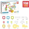 image:imagePicassoTiles Magnet Tile Building Block 80pc Marble Run Race Track Travel Size Pretend Play Toy With Launcher Lifter STEM Education Learning Magnetic Tiles Construction Kit School Boys Girls 3 PTMG80Mini Marble100 Pcs