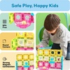 image:imagePicassoTiles Magnet Tile Building Block 80pc Marble Run Race Track Travel Size Pretend Play Toy With Launcher Lifter STEM Education Learning Magnetic Tiles Construction Kit School Boys Girls 3 PTMG80Mini Marble 45 Pcs