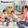 image:imagePicassoTiles Magnet Tile Building Block 80pc Marble Run Race Track Travel Size Pretend Play Toy With Launcher Lifter STEM Education Learning Magnetic Tiles Construction Kit School Boys Girls 3 PTMG8060 Piece Race Track