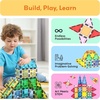 image:imagePicassoTiles Magnet Tile Building Blocks Ferris Wheel Amusement Rotating Accessory Kit Compatible with Full Sized Magnetic Tiles Construction Toy Set Education STEM Learning 3D Toddler Kid Age 3 PT0961pc With Carry Case 07