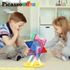 image:imagePicassoTiles Magnet Tile Building Blocks Ferris Wheel Amusement Rotating Accessory Kit Compatible with Full Sized Magnetic Tiles Construction Toy Set Education STEM Learning 3D Toddler Kid Age 3 PT09Ferris Wheel