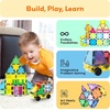 image:imagePicassoTiles Magnet Tile Building Blocks Ferris Wheel Amusement Rotating Accessory Kit Compatible with Full Sized Magnetic Tiles Construction Toy Set Education STEM Learning 3D Toddler Kid Age 3 PT0961pc With Carry Case