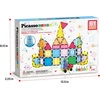 image:imagePicassoTiles Magnet Tile Building Blocks Ferris Wheel Amusement Rotating Accessory Kit Compatible with Full Sized Magnetic Tiles Construction Toy Set Education STEM Learning 3D Toddler Kid Age 3 PT0961pc With Carry Case