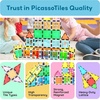 image:imagePicassoTiles Magnet Tile Building Blocks Ferris Wheel Amusement Rotating Accessory Kit Compatible with Full Sized Magnetic Tiles Construction Toy Set Education STEM Learning 3D Toddler Kid Age 3 PT0961pc With Carry Case 07