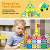 image:imagePicassoTiles Magnet Tile Building Blocks Ferris Wheel Amusement Rotating Accessory Kit Compatible with Full Sized Magnetic Tiles Construction Toy Set Education STEM Learning 3D Toddler Kid Age 3 PT0961pc With Carry Case 07