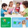 image:imagePicassoTiles Magnet Tile Building Blocks Ferris Wheel Amusement Rotating Accessory Kit Compatible with Full Sized Magnetic Tiles Construction Toy Set Education STEM Learning 3D Toddler Kid Age 3 PT0961pc With Carry Case