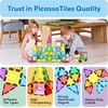 image:imagePicassoTiles Magnet Tile Building Blocks Ferris Wheel Amusement Rotating Accessory Kit Compatible with Full Sized Magnetic Tiles Construction Toy Set Education STEM Learning 3D Toddler Kid Age 3 PT09101pc With Carry Case
