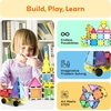 image:imagePicassoTiles Magnet Tile Building Blocks Ferris Wheel Amusement Rotating Accessory Kit Compatible with Full Sized Magnetic Tiles Construction Toy Set Education STEM Learning 3D Toddler Kid Age 3 PT09101pc With Carry Case