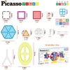 image:imagePicassoTiles Magnet Tile Building Blocks Ferris Wheel Amusement Rotating Playset Multi Structural Magnetic Tiles Toddlers Kids Educational STEM Learning Kit 3D Construction Block Toy Set Ages 3 PT01