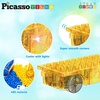 image:imagePicassoTiles Magnet Tiles Building Block 2in1 Excavator amp Backhoe Brick Compatible Construction Playset with Car Base Magnetic Character Action Figure STEM Educational Learning Toy Kit Age 3 PTU04Light and Motor