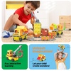 image:imagePicassoTiles Magnet Tiles Building Block 2in1 Excavator amp Backhoe Brick Compatible Construction Playset with Car Base Magnetic Character Action Figure STEM Educational Learning Toy Kit Age 3 PTU045in1