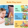 image:imagePicassoTiles Magnet Tiles Magnetic Building Blocks with 8 Construction Vehicles Crank Truck Excavator Bulldozer Road Roller Concrete Mixer Tractor Dump Truck Forklift Toys Learning Kids Ages 3 PTQ11Dinosaur