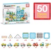 image:imagePicassoTiles Magnet Tiles Magnetic Building Blocks with 8 Construction Vehicles Crank Truck Excavator Bulldozer Road Roller Concrete Mixer Tractor Dump Truck Forklift Toys Learning Kids Ages 3 PTQ11Metro City Hospital