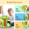 image:imagePicassoTiles Magnet Tiles Magnetic Building Blocks with 8 Construction Vehicles Crank Truck Excavator Bulldozer Road Roller Concrete Mixer Tractor Dump Truck Forklift Toys Learning Kids Ages 3 PTQ11Safari