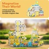 image:imagePicassoTiles Magnet Tiles Magnetic Building Blocks with 8 Construction Vehicles Crank Truck Excavator Bulldozer Road Roller Concrete Mixer Tractor Dump Truck Forklift Toys Learning Kids Ages 3 PTQ11Vehicles Crank Truck