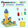 image:imagePicassoTiles Magnetc Brick Tile 259pcs Building Block Combo Set Compatible with Major Brick Systems Over 50 Builds STEM Educational Construction Toy for Kids Toddlers Boys Girls Ages 3 and Up PTS259512pcs Magnetic Tile  Building Brick Combo